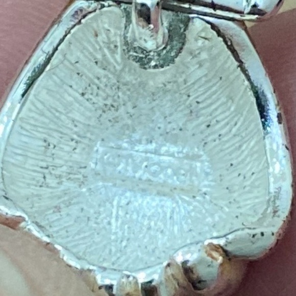 Vintage MONET Silver-tone Knot Door Knocker Earrings 16.5g - Picture 11 of 11